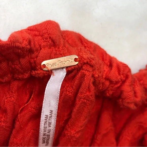 Free People Ladybug Red Long Sleeve Top Size Small - Picture 9 of 14